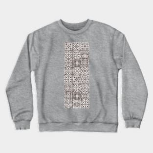 Unique Geometric Floral Tiles Crewneck Sweatshirt